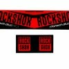KIT STICKER ROCKSHOX MONARCH PLUS DEBONAIR RED -Promos Vélos Boutique A16MONARDECALSRD 2000