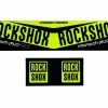 KIT STICKER ROCKSHOX MONARCH PLUS DEBONAIR NEON YELLOW
